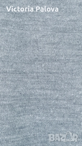 Френско сиво мерино  унисекс поло с висока яка CEDARWOOD STATE , снимка 7 - Пуловери - 52485108