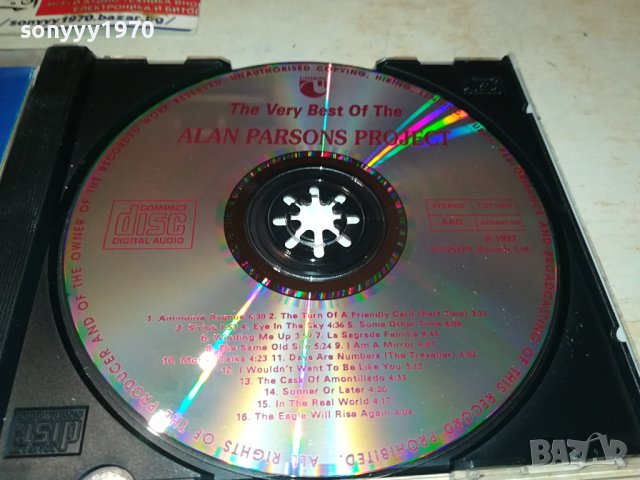 THE ALAN PARSONS PROJECT-UNISON CD 1010231049, снимка 16 - CD дискове - 42505790