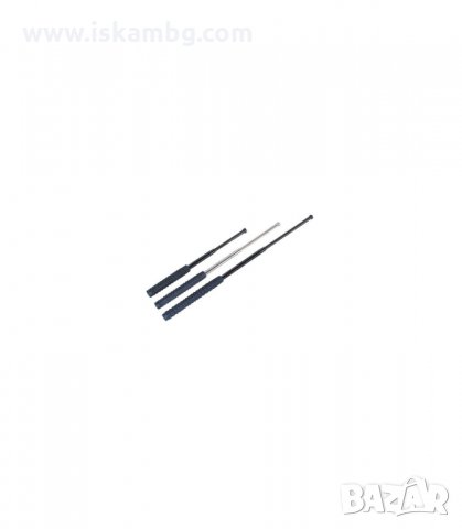 ТЕЛЕСКОПИЧНА СТОМАНЕНА ПАЛКА ЗА САМОЗАЩИТА - ЧЕРНА - код 0207