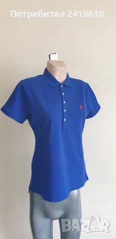 POLO Ralph Lauren Pique Cotton Slim Fit Size L НОВО! ОРИГИНАЛ! Дамска Tениска!, снимка 13 - Тениски - 53950059