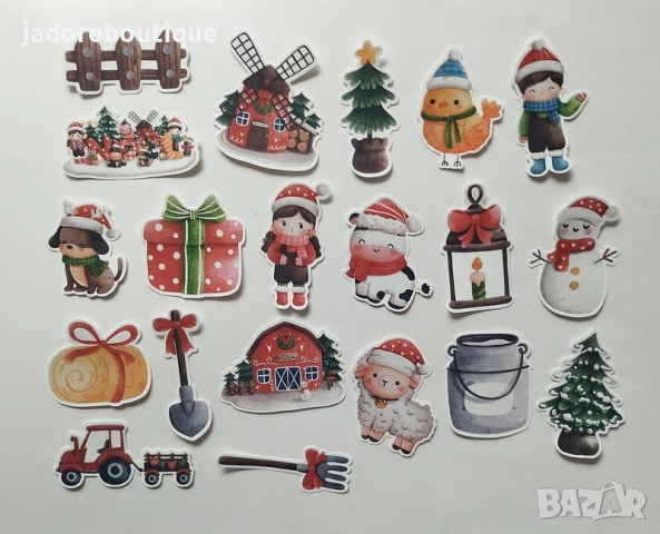 Стикери за скрапбук Зимни/ Коледни/ Новогодишни теми, снимка 11 - Други - 48048508
