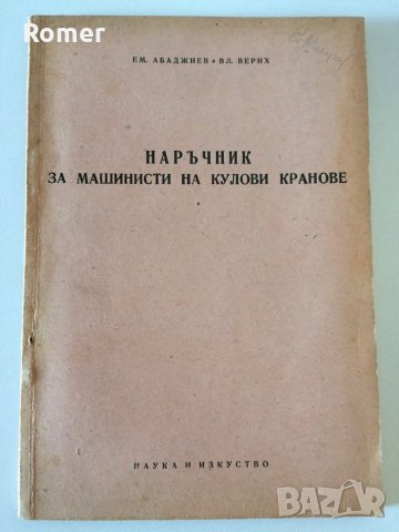 Наръчник за машинисти на кулови кранове