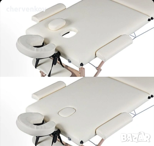 трисекторна козметична масажна кушетка алуминиева черна масажно легло, снимка 5 - Кушетки - 53165988