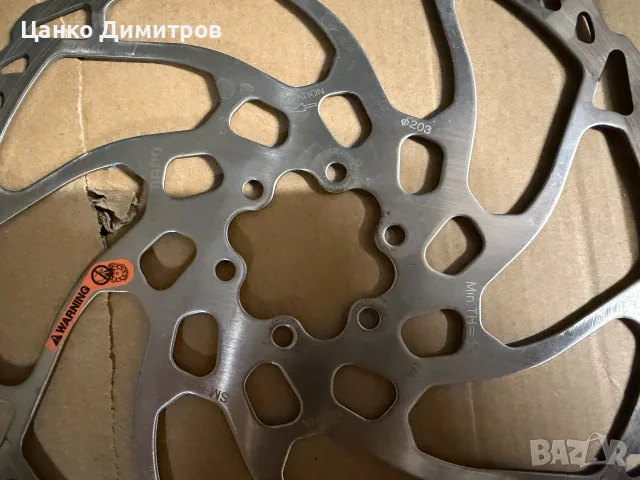 Ротори Shimano Deore SLX SM-RT66 203mm, снимка 3 - Части за велосипеди - 56546448