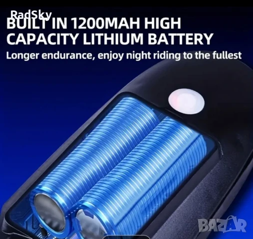 Фар за колело с клаксон, зарежда се от слънцето, свети силно, свири още по-силно и плаши котките, снимка 11 - Велосипеди - 51089502