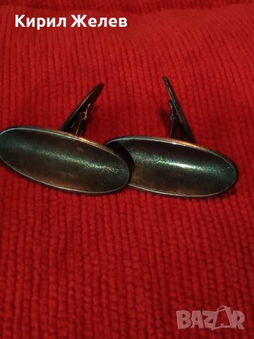 ВИНТИДЖ СТАРИННИ МАРКОВИ СРЕБЪРНИ КОПЧЕТА за РЪКАВЕЛИ ОКСИДИРАНО СРЕБРО 925 СТИЛНИ БУТОНЕЛИ 25159