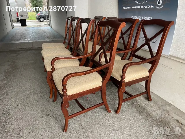 Столове от масивна дървесина Drexel Heritage, снимка 4 - Столове - 48156329