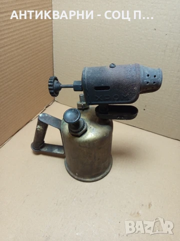Соц Стара Бензинова Лампа Горелка., снимка 3 - Антикварни и старинни предмети - 50648589