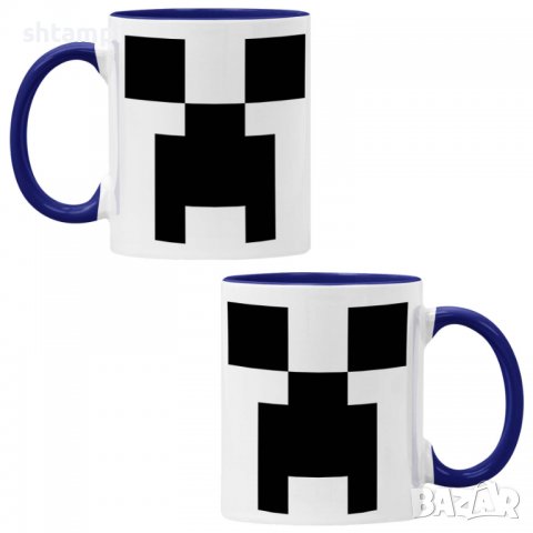 Чаша Minecraft Creeper Face 1,Керамична Чаша, Кафе Чай, Игра,Изненада,Подарък,Повод,Празник,Рожден Д, снимка 3 - Чаши - 38472967