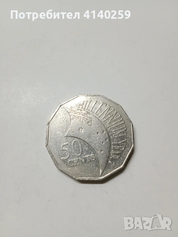АВСТРАЛИЯ МОНЕТИ 50 ЦЕНТА 1995 2000 2001 Г , снимка 3 - Нумизматика и бонистика - 53080943