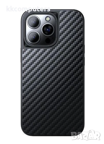 Калъф Wlons Kevlar MagSafe + стойка / Черен / за iPhone 16 Plus 6.7 Баркод : 3133036