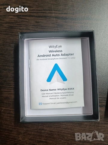WityEue безжичен Android auto адаптер, снимка 3 - Друга електроника - 54064551