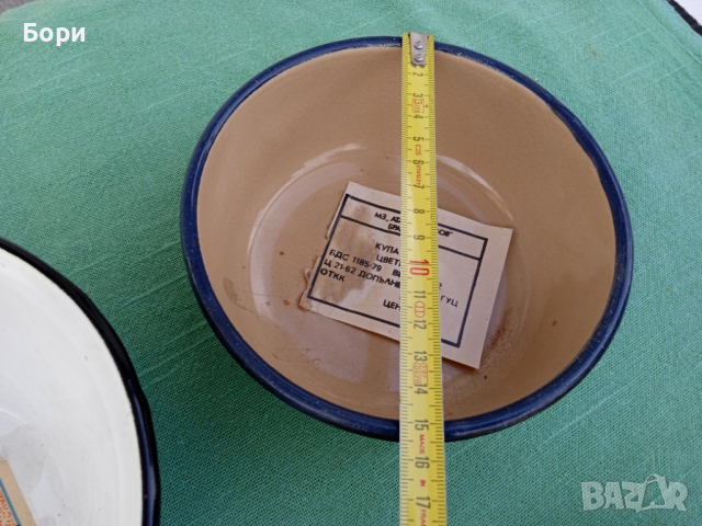 Стари емайлирани съдове / нови, снимка 11 - Чинии - 36427777