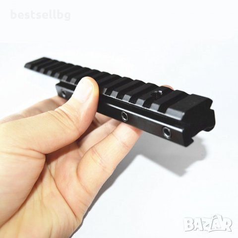 Стойка уивър база пикантини монтаж еърсофт оръжие прицел лазер пушка, снимка 4 - Оборудване и аксесоари за оръжия - 29096628