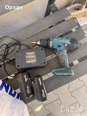 Заглавие: Комплект винтоверт Makita DF457D 18V (зарядно DC18WA + 2 батерии 