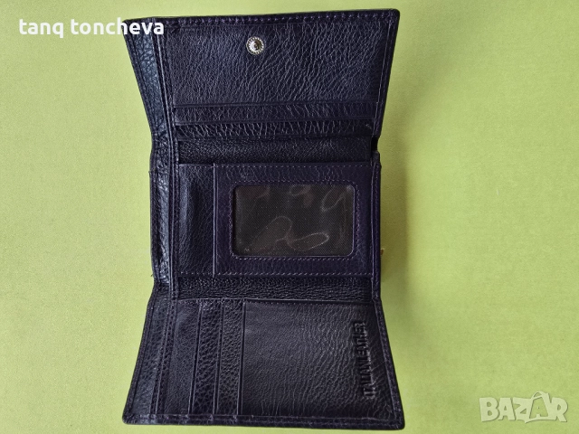 Тъмно лилаво портмоне, снимка 3 - Портфейли, портмонета - 51467490