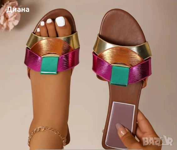 Дамски чехли, снимка 2 - Чехли - 52705322