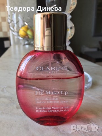 Фиксатор за грим Clarins fix make-up long lasting , снимка 2 - Декоративна козметика - 29831580