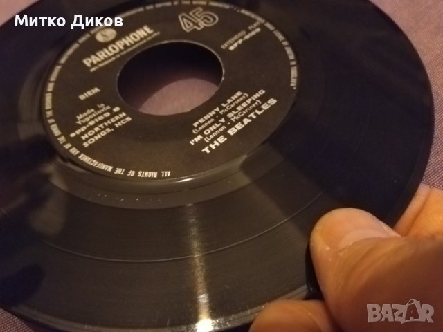 The beatles strawberry fields forever Penny lane Рarlophone/Ю/-малка плоча на Бийтълс от 1967г-рядка, снимка 9 - Грамофонни плочи - 42811500