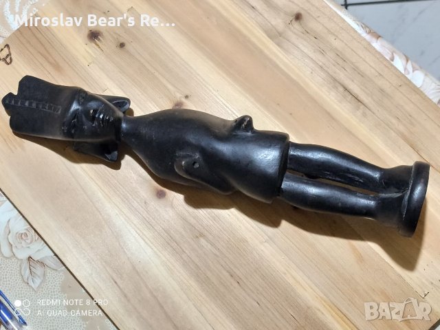 Статуетката е от абанос , но не мога да я определя нито датирам ., снимка 2 - Статуетки - 32203134