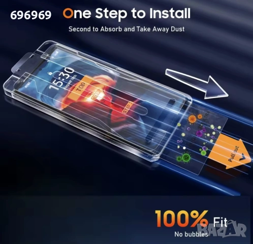 Антишпионско закалено стъкло за iPhone17 Pro, снимка 3 - Apple iPhone - 53015596