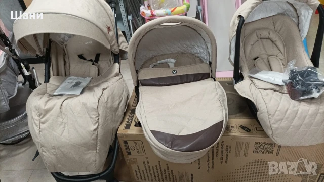 👶🍼 Комбинирана детска количка Noble 3в1 — пълен комплект!, снимка 6 - Детски колички - 50978321