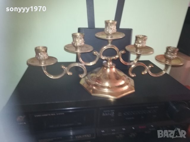 ГОЛЯМ СВЕщНИК ЗА 5 СВЕщИ-40СМ-ВНОС шВЕИЦАРИЯ, снимка 8 - Колекции - 30218600