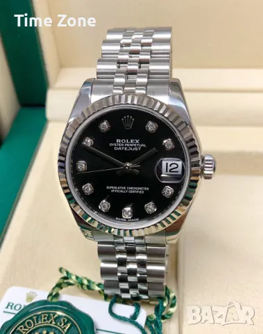 Rolex Datejust 31mm Steel Black Dial Diamond Jubilee Дамски Различни Варианти