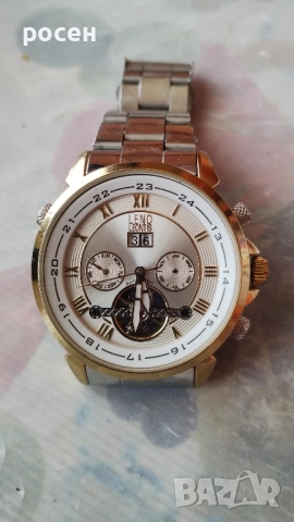 автоматичен часовник хронограф leno Leontis, снимка 2 - Мъжки - 52508927