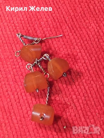 СТАРО СРЕБЪРНО КРЪСТЧЕ с КЪСЧЕТА ЕСТЕСТВЕН БАЛТИЙСКИ ЯНТАР КЕХЛИБАР РЪЧНА МАЙСТОРСКА ИЗРАБОТКА 32645, снимка 2 - Антикварни и старинни предмети - 38360647