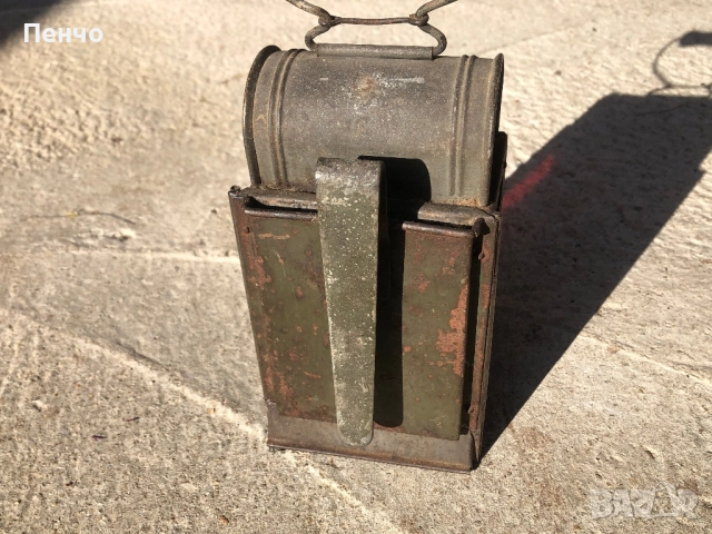 стара военна лампа /фенер/ - WWI-WWII - GERMANY, снимка 2 - Антикварни и старинни предмети - 50890330