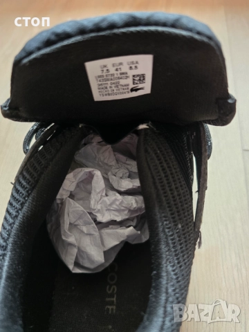 Мъжки маратонки Lacoste в черен цвят, снимка 5 - Маратонки - 52868588