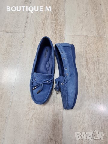 36 и 37н. Нови сини дамски мокасини, снимка 4 - Дамски ежедневни обувки - 36725805