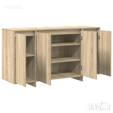 vidaXL Служебен шкаф Сонома дъб 135 x 41 x 75 см Инженерна дървесина, снимка 5 - Бюфети - 56147070