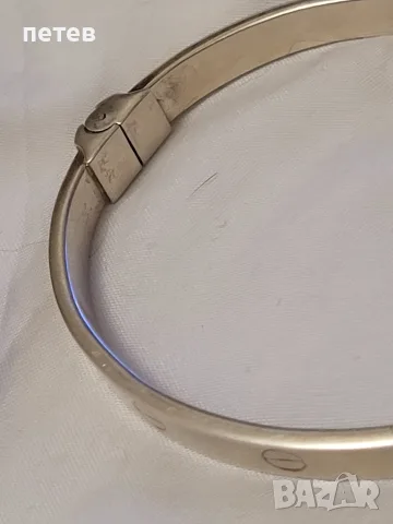 сребърна гривна Cartier.Cartier. сребърна гривна., снимка 5 - Антикварни и старинни предмети - 56075365