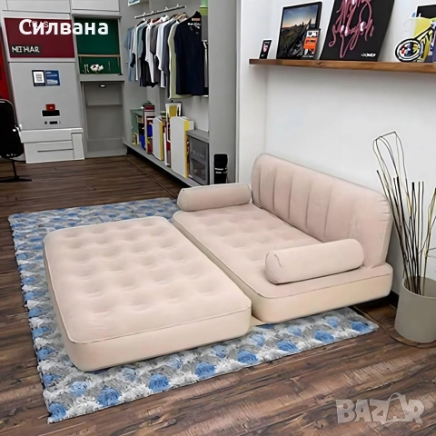 Двоен надуваем матрак с разтегателен диван за спане , снимка 5 - Други - 54077510