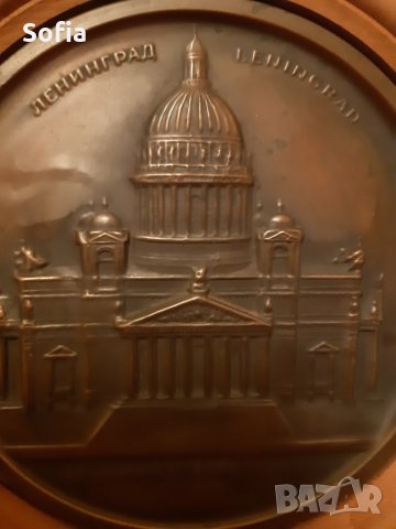 СССР Колекция ПАНО дърво/мед-бронз - Ленинград " Исакиевски събор"  от 70те, снимка 2 - Антикварни и старинни предмети - 31804936
