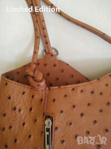 Ексклузивна италианска чанта ЩРАУСОВА КОЖА, снимка 5 - Чанти - 42792943