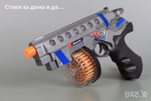 ✨Детски пистолет със звукови и светлинни ефекти 