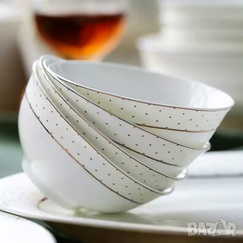 Костен порцелан - комплект за хранене, снимка 5 - Сервизи - 34140801
