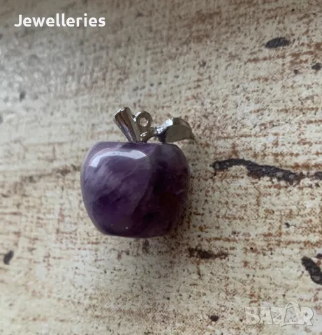 Колие от аметист “Apple”, снимка 2 - Колиета, медальони, синджири - 48263794