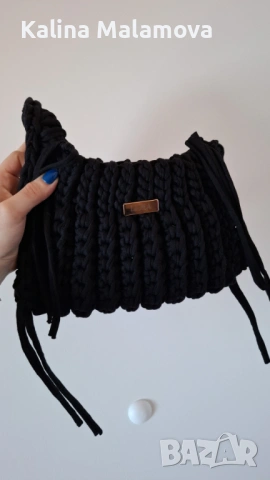 Плетена дамска чанта , снимка 2 - Чанти - 54055864