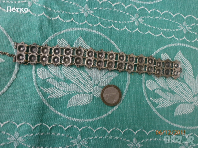 Стар накит украшение 19.5 / 2.5 см  60 грама, снимка 8 - Антикварни и старинни предмети - 52604452