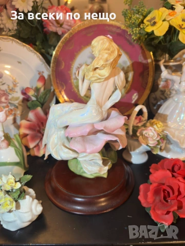 Franklin Mint Sculpture Figurine “Lady Rose” художник Jegou изработена през 1988 Код P2169, снимка 15 - Антикварни и старинни предмети - 54168083