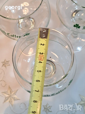 3 винтидж луксозни тънкостенни Irish coffee 32/2, снимка 6 - Чаши - 53056944