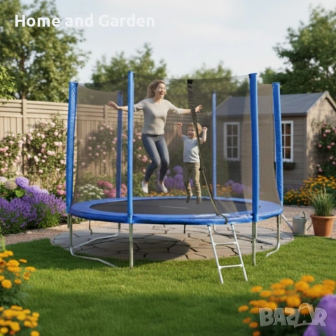 Батут с външна мрежа Jump 10ft - безопасно забавление и тренировка, снимка 5 - Други спортове - 54027717