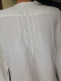 Красива бяла риза/блуза с дантела и копченца на бюста, снимка 5