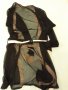 Прозрачна горница в черно и екрю-коприна + екрю орнаменти за свежест и коланче в талията, фиерична , снимка 13