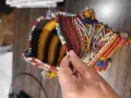 старинна българска тъкана торба (овчарска/битова торба или дисаги за през рамо), снимка 9