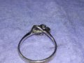Стар ФЛОРАЛЕН СРЕБЪРЕН АРТ ДЕКО ПРЪСТЕН РОЗА ВИСОКА ПРОБА СРЕБРО МАЙСТОРСКА РЪЧНА ИЗРАБОТКА 40553, снимка 13